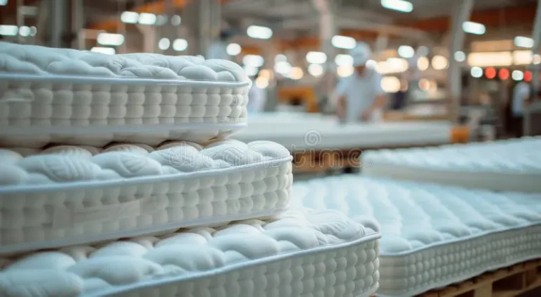 close-up-foam-mattress-layers-factory-production-line-stack-foam-mattress-layers-production-line-factory-ai-325728650