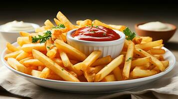 delicious-french-fries-on-a-white-background-photo